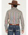 Image #4 - Rock & Roll Denim Men's Dale Brisby Southwestern Stripe Print Long Sleeve Snap Stretch Western Shirt, Dark Brown, hi-res