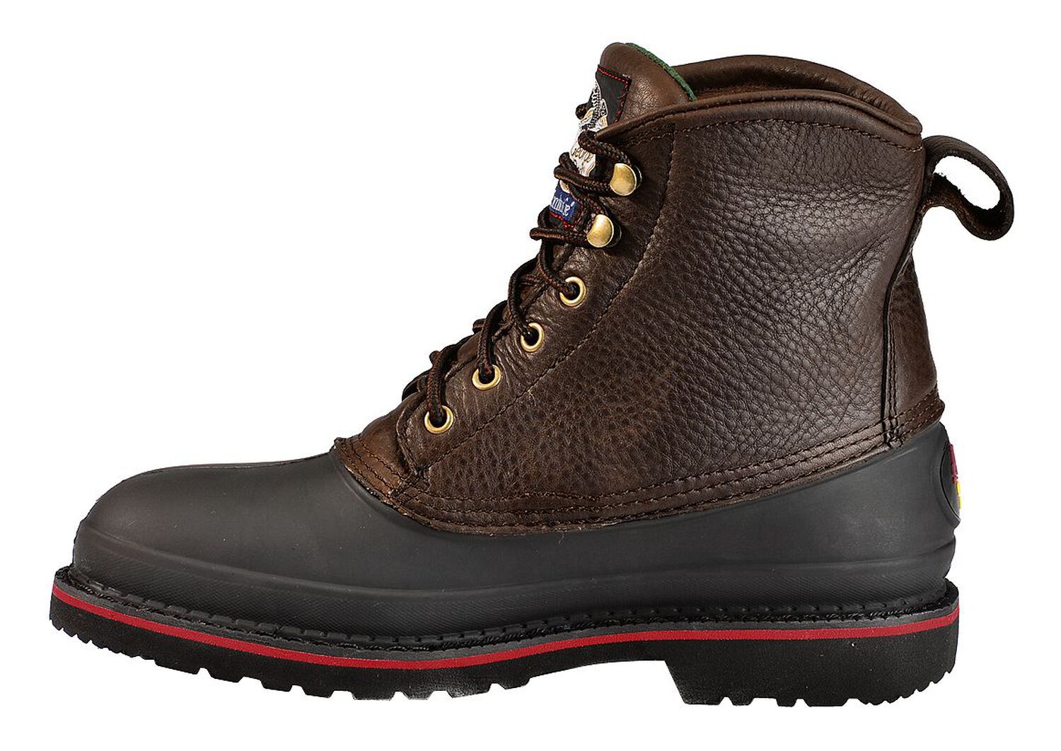 Image #3 - Georgia Boot Men's Mud Dog Waterproof 6" Lace-Up Work Boots - Steel Toe, Brown, hi-res