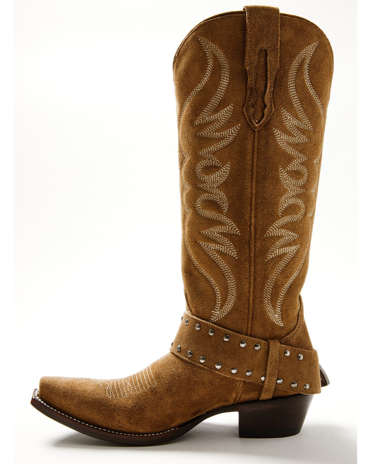 Image #3 - Idyllwind Women's Somethin Bad Suede Tall Western Boots - Snip Toe, Taupe, hi-res