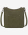 Image #2 - Wrangler Women's Sherpa Southwestern Print Canvas Crossbody Bag, Green, hi-res