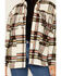 Image #3 - Rock & Roll Denim Women's Plaid Print Fringe Shacket, Natural, hi-res