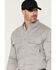 Image #2 - Hawx Men's FR Langdon Solid Long Sleeve Button-Down Work Shirt, Light Grey, hi-res