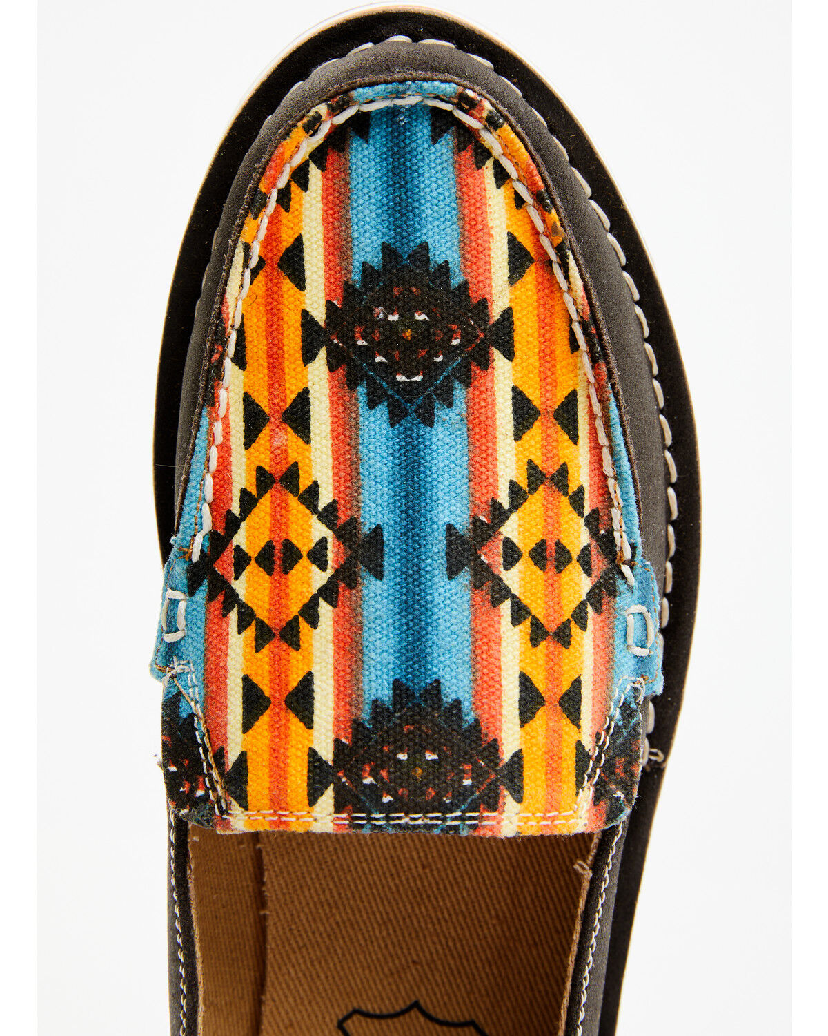Image #6 - Myra Bag Women's Laguna Southwestern Print Slip-On Sneakers - Moc Toe, Brown, hi-res