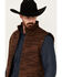 Image #2 - Ariat Men's Logo Chimayo Vest, Brown, hi-res