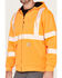Image #3 - Carhartt Men's Hi-Vis Brite Orange Loose Fit Thermal Full-Zip Hooded Work Sweatshirt, Bright Orange, hi-res