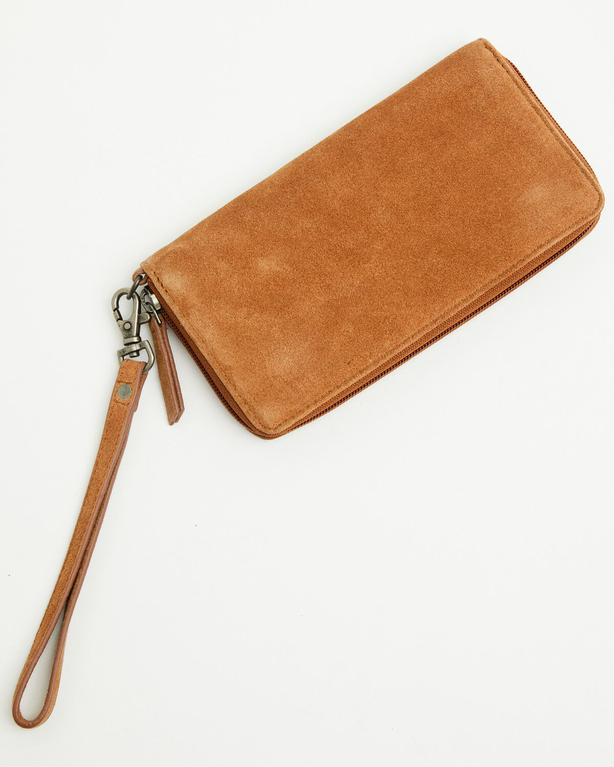 Image #3 - Shyanne Women's Hair On Hide Tooled Leather Wristlet Wallet, Brown, hi-res