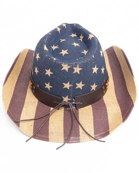 Image #5 - Cody James O Uncle Sam Straw Cowboy Hat , Black, hi-res