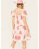 Image #4 - Ariat Women's Short Sleeve Floral Tier Sweetie Dress, Pink, hi-res