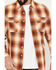 Image #3 - Pendleton Men's Beach Shack Plaid Print Long Sleeve Button-Down Western Shirt, Red, hi-res