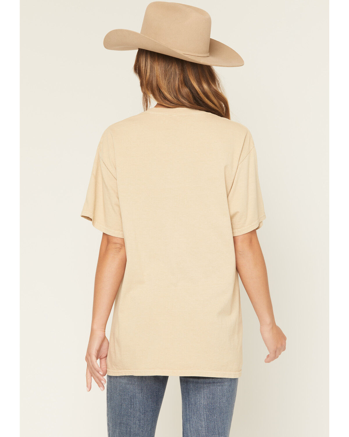 Image #4 - Merch Traffic Women's Chris Stapleton Rose Guitar Short Sleeve Graphic Tee, Tan, hi-res