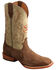 Image #1 - Hooey by Twisted X Men's CellSole Leather Western Boots - Broad Square Toe , Brown, hi-res