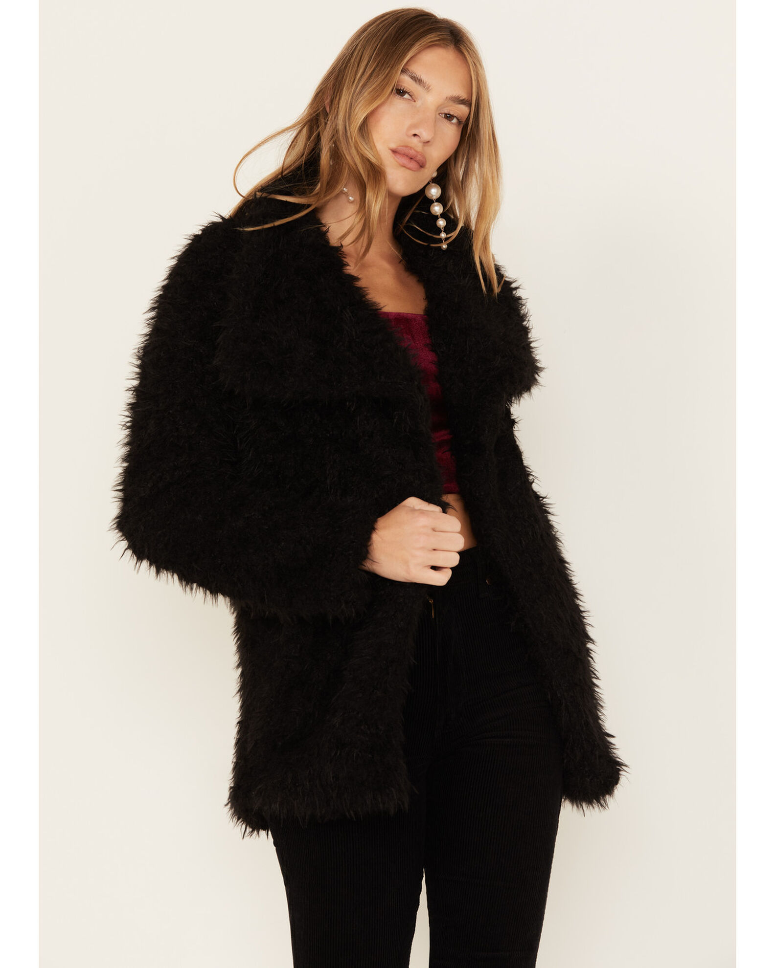 Image #1 - Shyanne Women's Faux Fur Fleece Coat, , hi-res