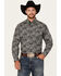 Image #2 - Cinch Men's Paisley Print Long Sleeve Button-Down Western Shirt, Black, hi-res