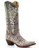 Image #1 - Corral Women's Crater with Bone Embroidery Western Boots - Snip Toe, Brown, hi-res
