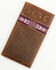 Image #1 - Cody James Men's Leroy Leather Southwestern Woven Inlay Rodeo Wallet, Brown, hi-res