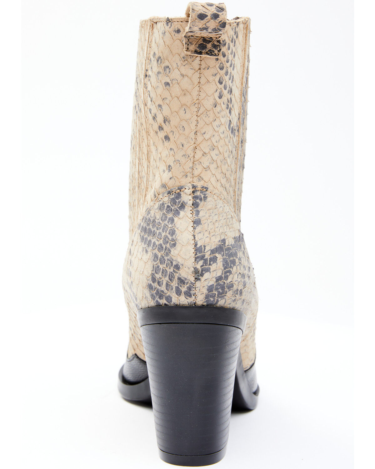 Image #5 - Dan Post Women's Snake Print Fashion Booties - Round Toe, Black, hi-res