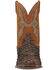 Image #4 - Dan Post Men's Dorsal Sea Bass Exotic Western Boots - Broad Square Toe, Chocolate, hi-res