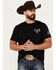 Image #1 - Buckwear Men's Defend Liberty Short Sleeve Graphic T-Shirt, Black, hi-res
