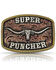 Montana Silversmiths Men's Dale Brisby Super Puncher Longhorn Buckle, Silver, hi-res