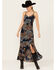 Image #2 - Shyanne Women's Printed Ruffle Flounce Maxi Dress, Indigo, hi-res