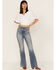 Image #2 - Talisman Women's Venus Swiss Dot Crop Top, White, hi-res