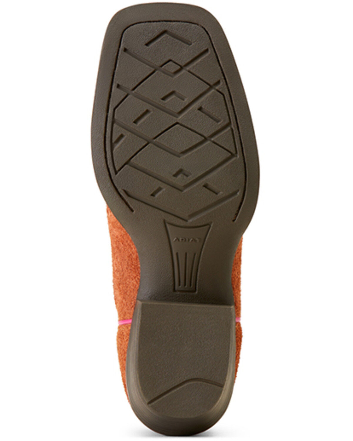 Image #5 - Ariat Girls' Derby Monroe Western Boots - Square Toe, Brown, hi-res