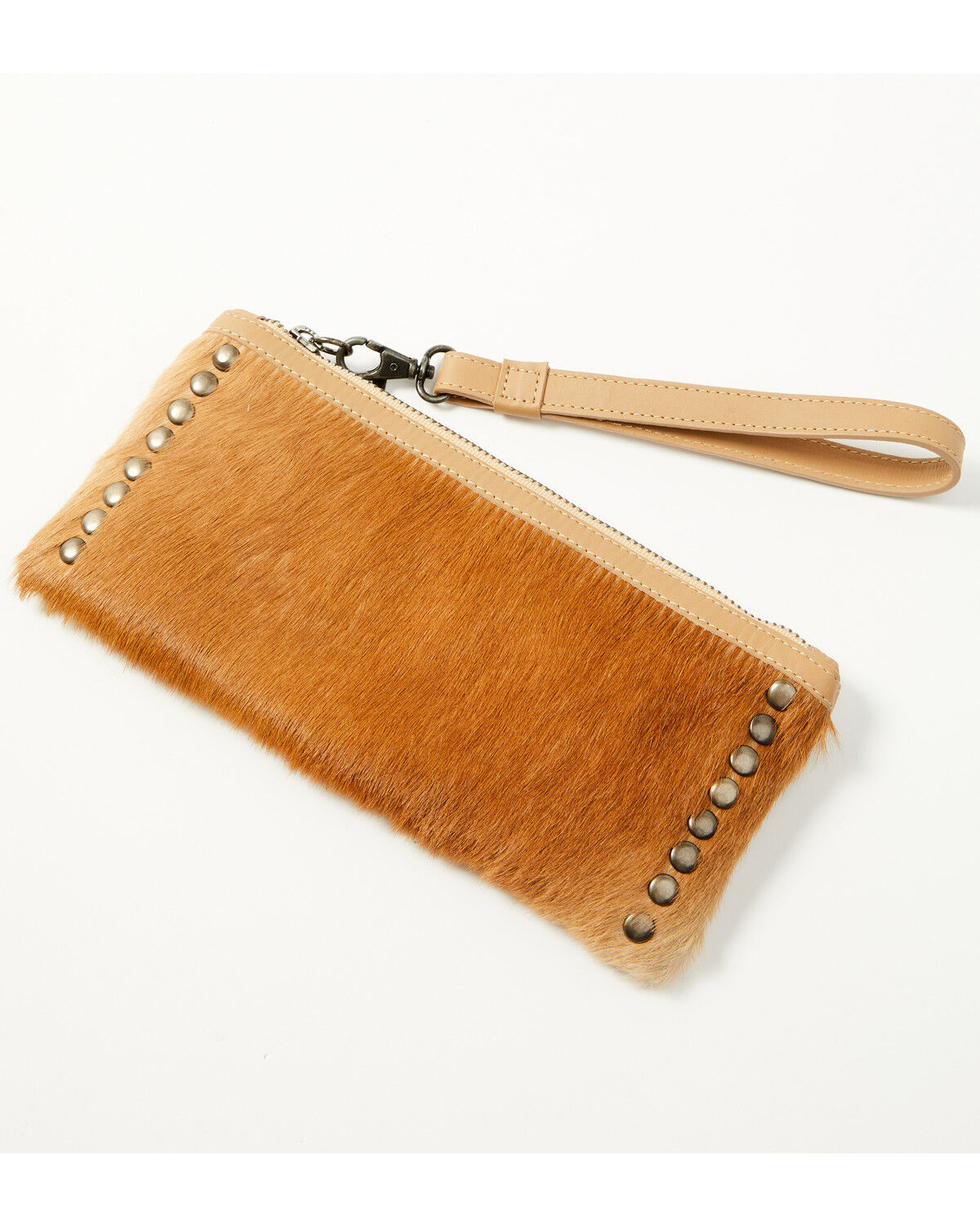 Image #2 - Idyllwind Women's Upland Drive Hair-On Wallet Wristlet, Natural, hi-res