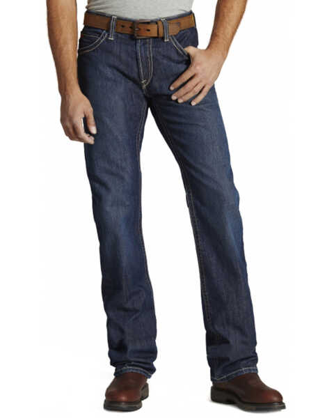 Image #3 - Ariat Men's FR M4 Bootcut Work Jeans, Denim, hi-res