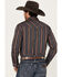 Image #4 - Cody James Men's Finals Day Striped Long Sleeve Western Snap Shirt - Big, Navy, hi-res