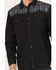 Image #3 - Moonshine Spirit Men's Instinct Embroidered Solid Long Sleeve Snap Western Shirt, Black, hi-res