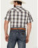 Image #4 - Rodeo Clothing Men's Plaid Print Short Sleeve Snap Western Shirt, Yellow, hi-res