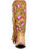 Junk Gypsy By Lane Women's Flora Floral Studded Western Boots - Snip Toe , Mustard, hi-res
