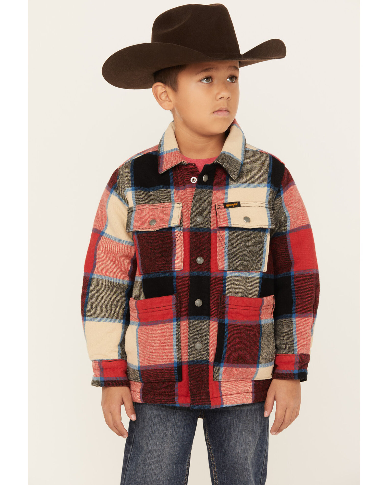 Boys sales plaid jacket