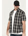 Image #2 - Dickies Men's Flex Plaid Print Short Sleeve Button-Down Work Shirt, Black, hi-res
