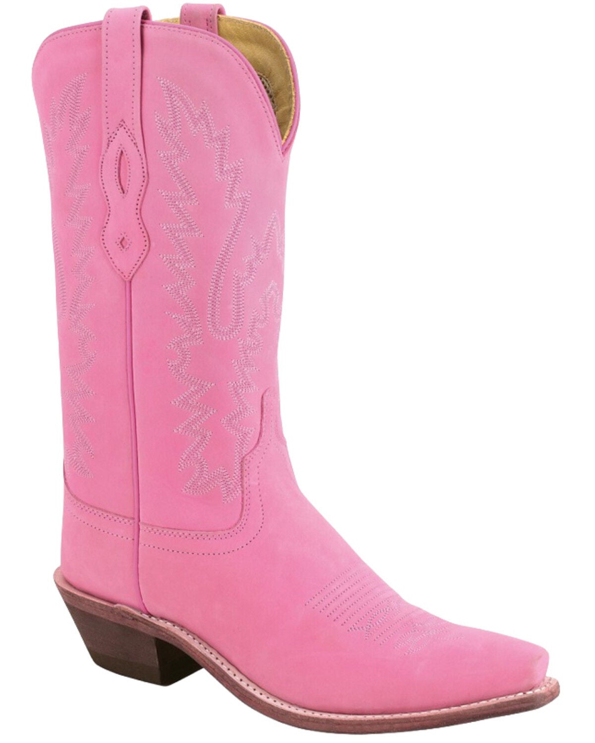 Old West Women's Western Boots - Snip Toe, Light Pink, hi-res