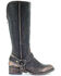 Image #2 - Corral Women's Distressed Harness Western Boots - Round Toe, Black, hi-res