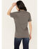 Image #4 - Bohemian Cowgirl Women's Don't Mess With Texas Lone Star Short Sleeve Graphic Tee, Grey, hi-res