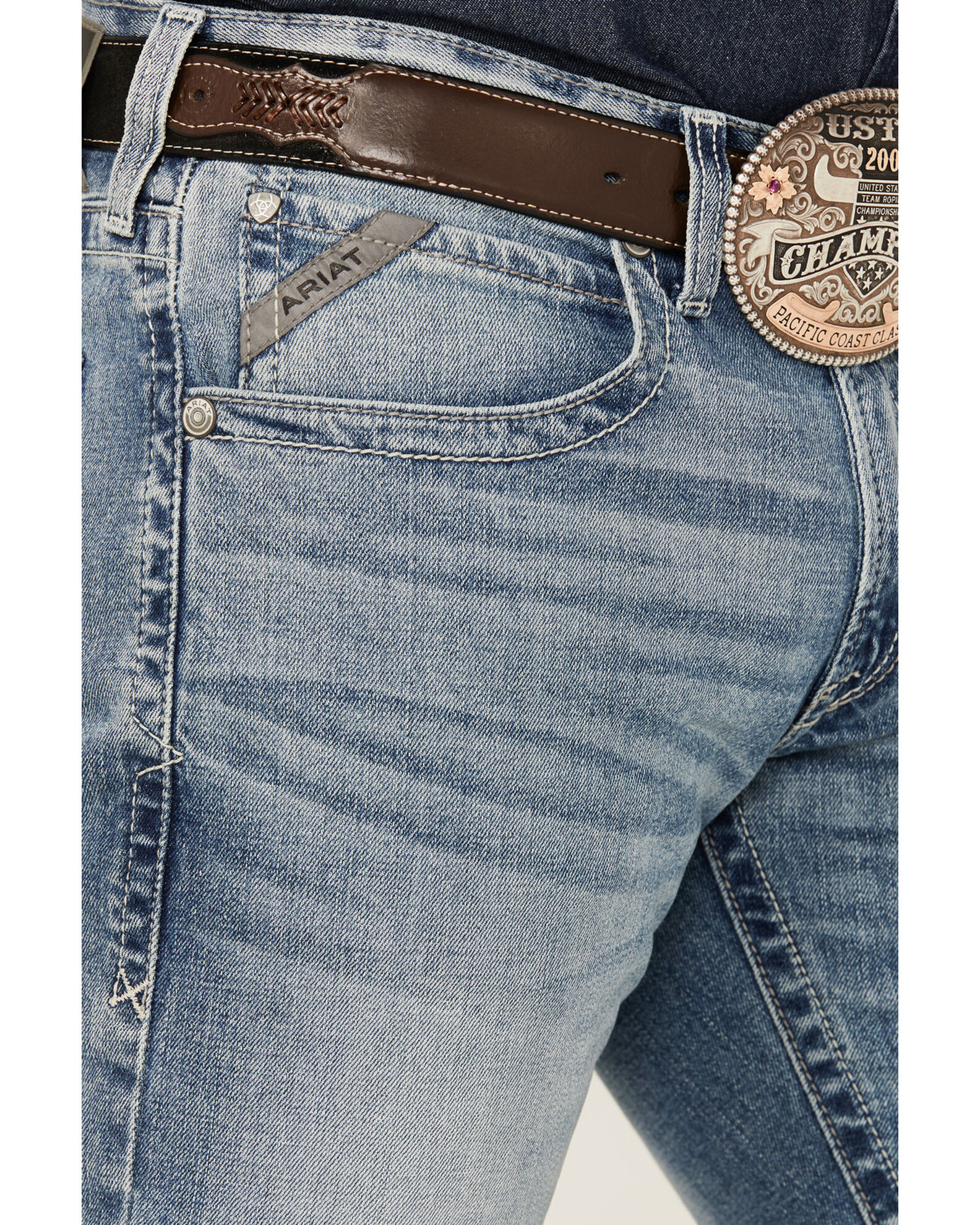 Ariat Men s M4 Orleans Apollo Light Wash Relaxed Bootcut Stretch Denim