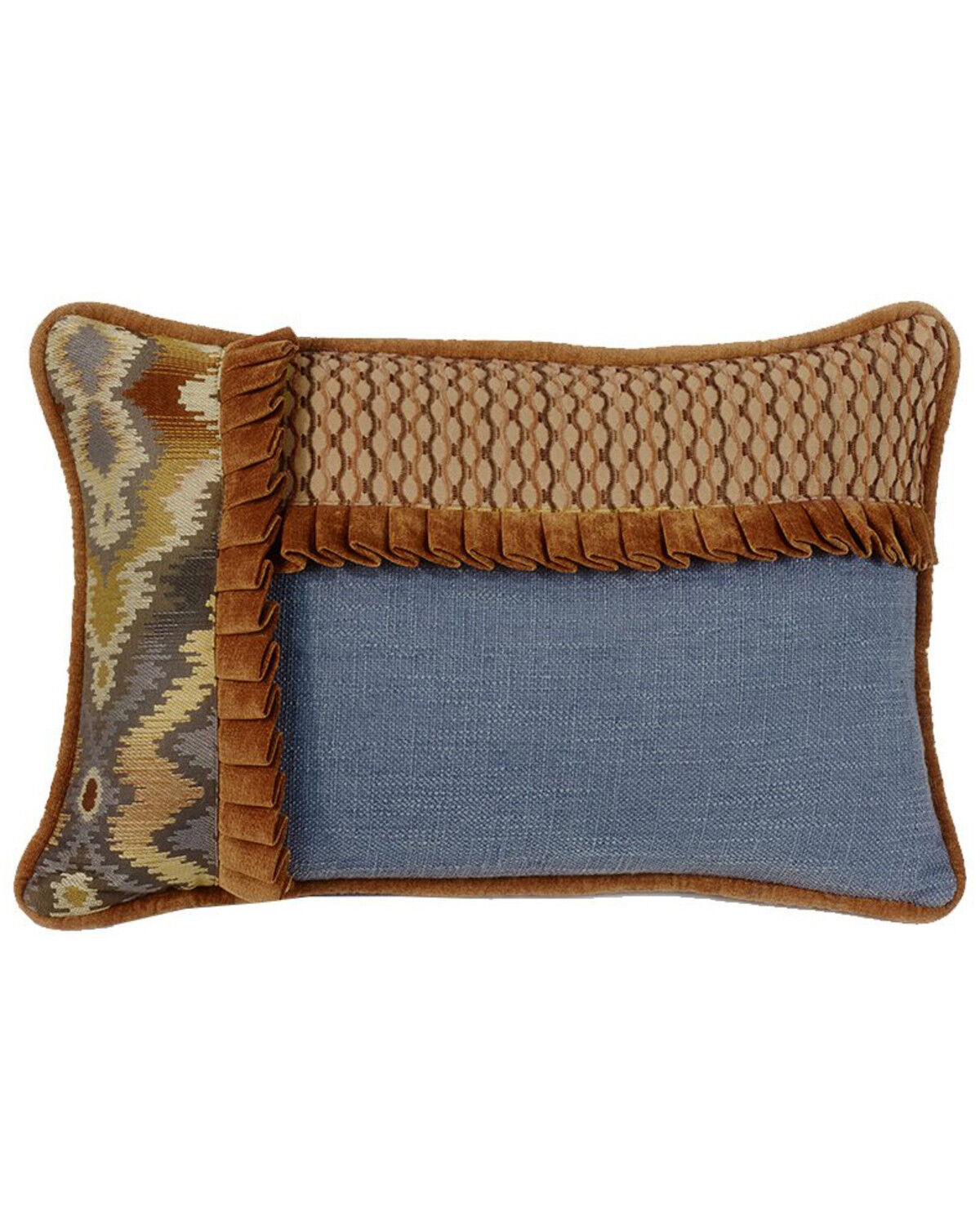 Image #1 - HiEnd Accents Lexington Pieced Ruffle Pillow, Multi, hi-res