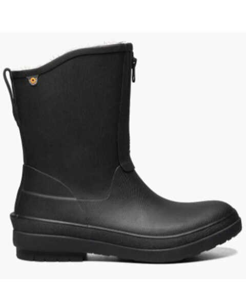 Image #2 - Bogs Women's Amanda II Zipper Rain Work Boots - Round Toe, Black, hi-res