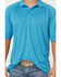 Image #3 - Ariat Men's AC Solid Short Sleeve Button-Down Polo Shirt - Big, Teal, hi-res