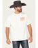 Image #1 - Diamond Cross Ranch Men's Buck Yeah Short Sleeve Graphic T-Shirt, White, hi-res