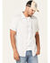 Image #1 - Brothers and Sons Men's Solid Performance Short Sleeve Button Down Western Shirt, Light Grey, hi-res