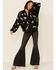 Johnny Was Women's Fauna Over-Sized Bomber Jacket , Black, hi-res