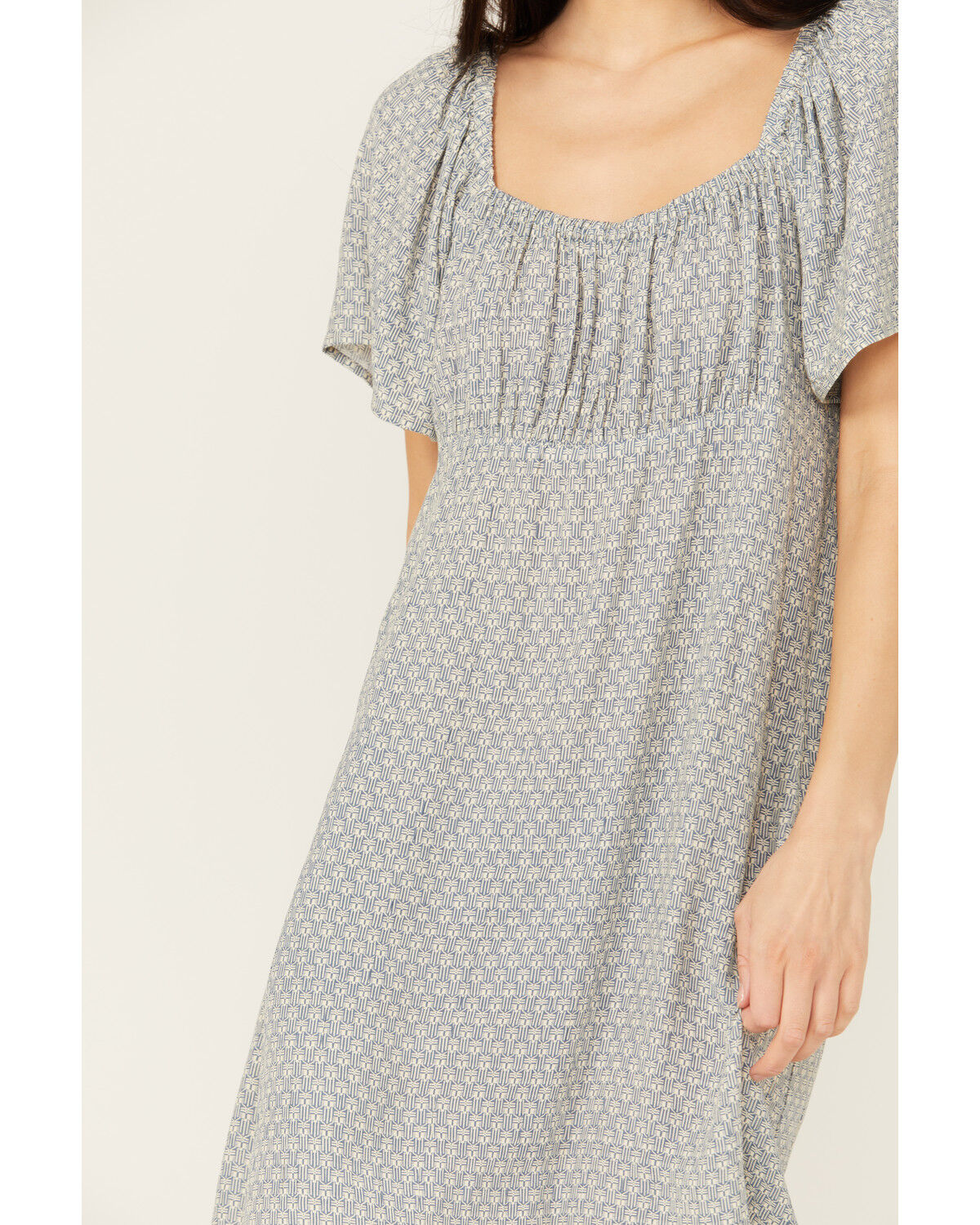 Image #3 - Cleo + Wolf Women's Arlo Flutter Sleeve Printed Mini Dress, Blue, hi-res