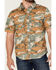 Image #3 - Brixton Men's Charter Camo Print Utility Button Down Western Shirt, Camouflage, hi-res