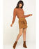Image #6 - Flying Tomato Women's Fringe Pocket Mini Skirt, Camel, hi-res