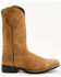 Image #2 - Roper Men's Monterey Roughout Western Boots - Square Toe, Tan, hi-res