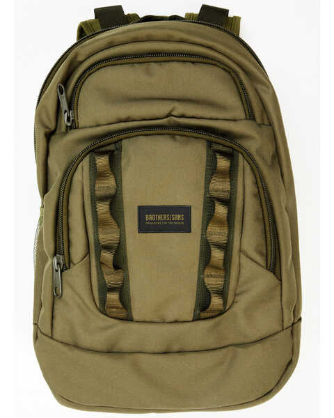 Brothers and Sons Men's Solid Backpack, Olive, hi-res