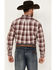 Image #4 - Ariat Men's Adrian Plaid Print Long Sleeve Button-Down Western Shirt, Maroon, hi-res